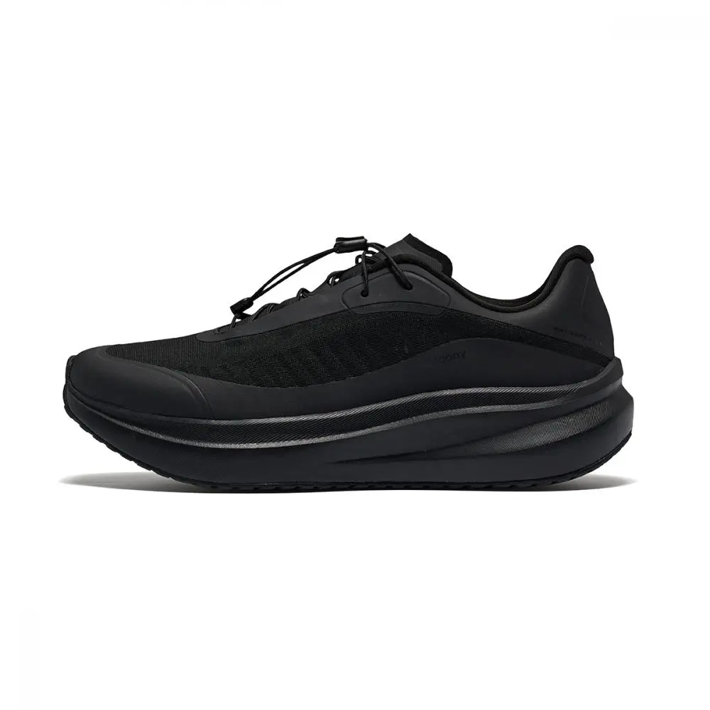 Saucony Abrasion Resistant Low top Casual Running Shoes Unisex Black