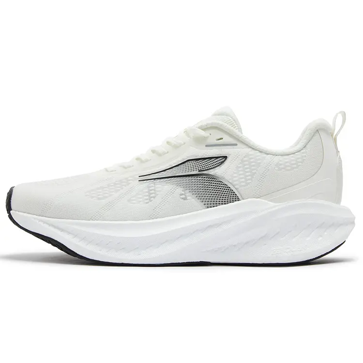 361° Blast Foam 4SE Shock Absorbers Slip Resistant Breathable Low Top Casual Running Shoes Men's Feather White