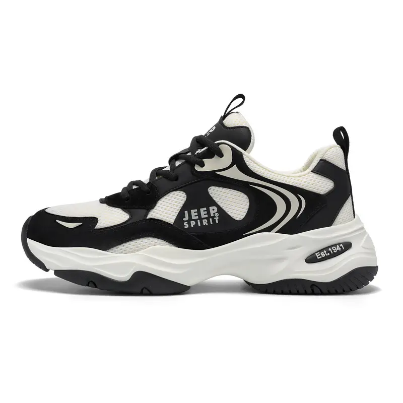 JEEP SPIRIT Low Top Casual Shoes Men's Graphite Black