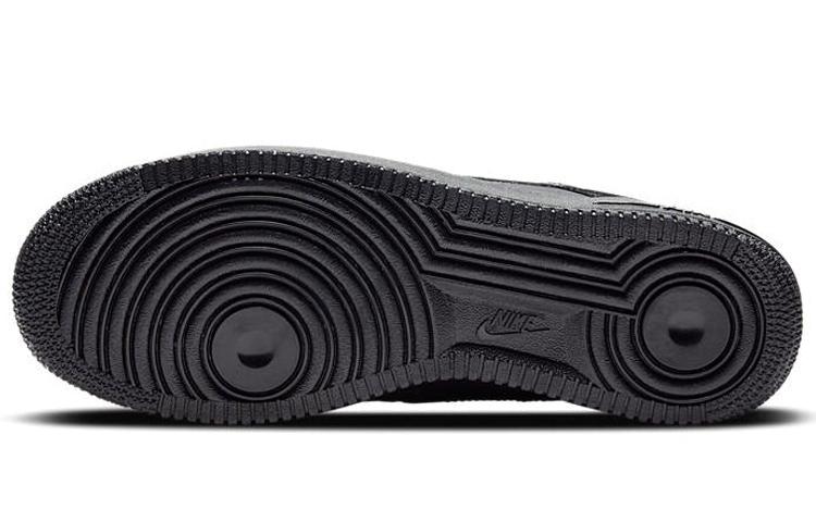 Nike Air Force 1 Low Nubuck Black Metallic Gold 2021
