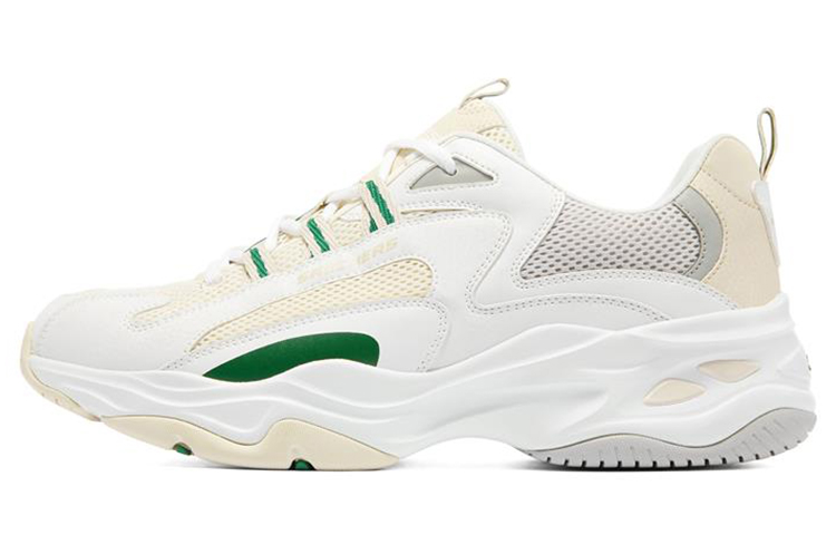 Skechers D'LITES 4.0 Low Top Chunky Sneakers Men's White Gray Green