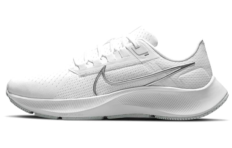Nike Air Zoom Pegasus 38 White Metallic Silver Women's