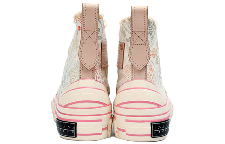 VESSEL G.O.P. Highs Paisley Fluorescence Skateboard Shoes Unisex White