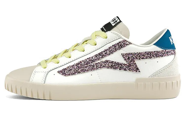 Kappa Slip Resistant Abrasion Resistant Low top Skateboard Shoes Women's White Purple