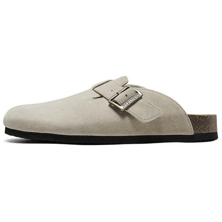 Skechers Arch Fit Slip-Resistant Wrap-toe Slippers Men's Gray Green