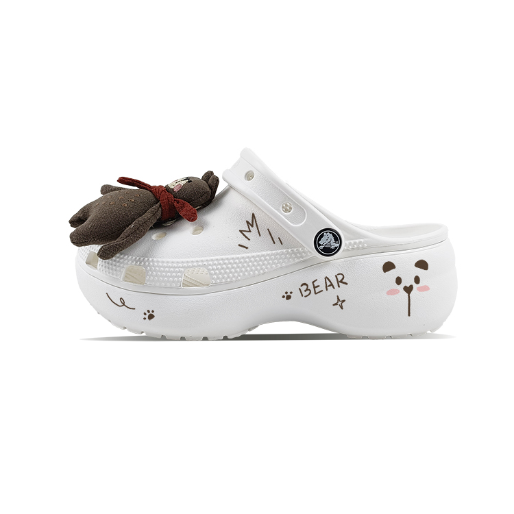 Crocs Classic Platform Clog Clogs Women's White