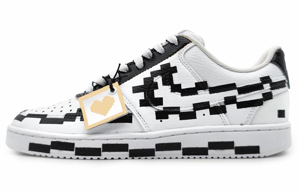 Nike Court Vision 1 Skateboard Shoes Women's Low-Top White/Black