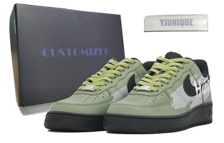 Nike Air Force 1 Coverage Thermal Slip Resistant Low Top Skateboard Shoes Unisex Green