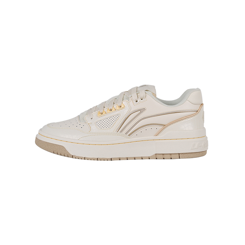 LiNing Badfive Low-Top Skateboard Shoes Men's Ecru