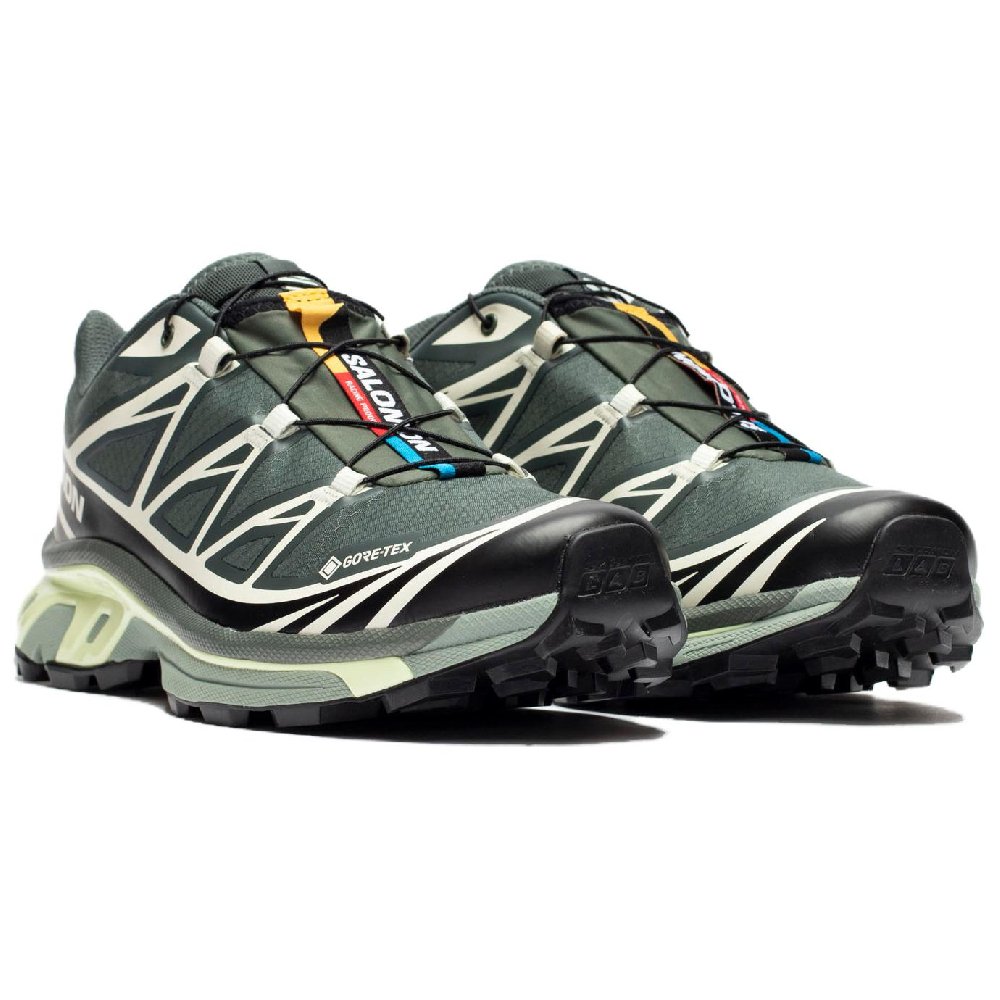 SALOMON XT 6 Gore Tex Black Lime Cream