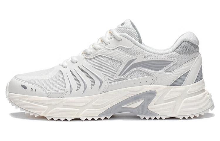LiNing Pick Up The Light Durable Breathable Low-Top Running Shoes Women's White Gray