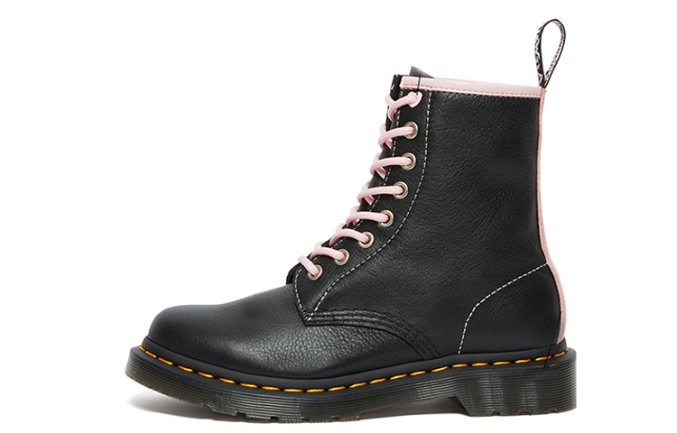 Dr.Martens 1460 Contrast Leather Lace Up Boots 'Black Pink' Women's