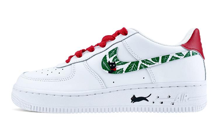 Nike Air Force 1 LE Air Force 1 Skateboard Shoes GS White Red Green