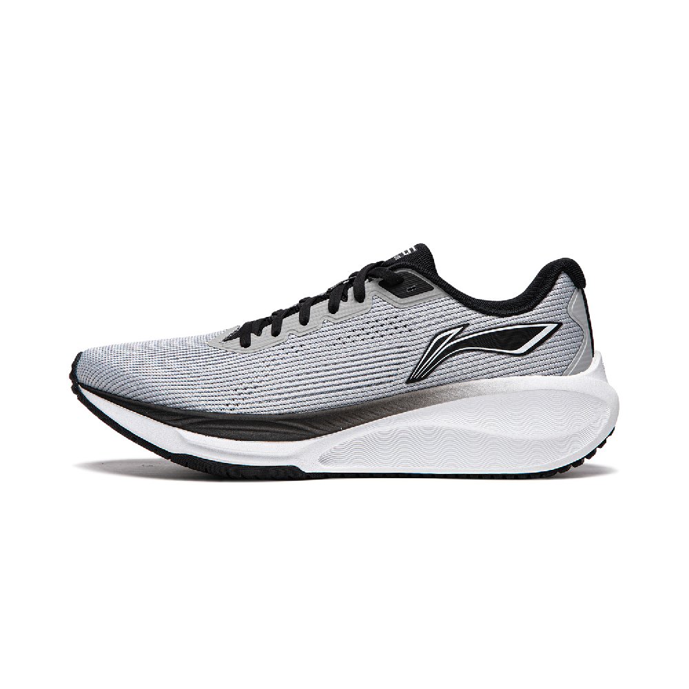 LiNing Wuyue 2.0 Cushioned Slip Resistant Abrasion Resistant Breathable Low Top Sprint Running Shoes Men's Mist Gray