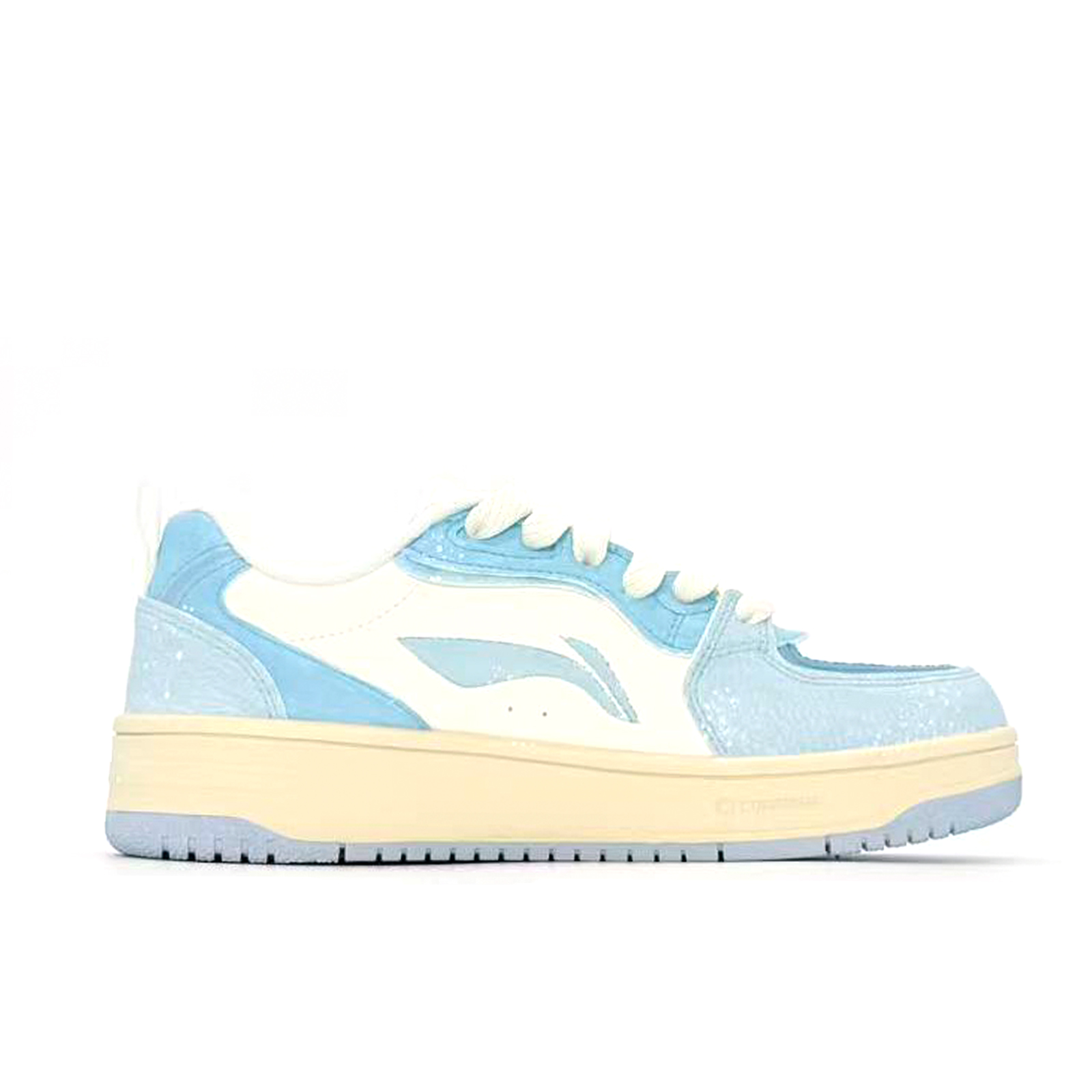 LiNing Tianji Soft Wear resistant And Lightweight Low top Skateboard Shoes Women's Blue White