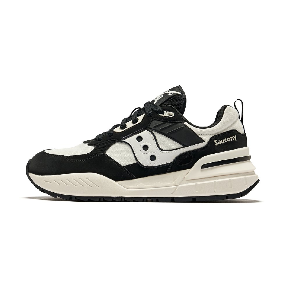 Saucony Shadow 5000 Anti Slip Wear Resistant Low Top Running Shoes Unisex Black Beige