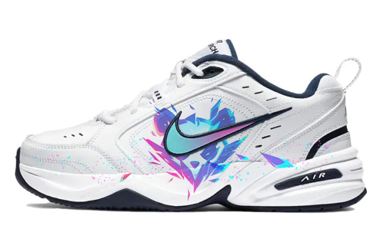 Nike Air Monarch 4 Chunky Sneakers Unisex Low-Top White/Blue