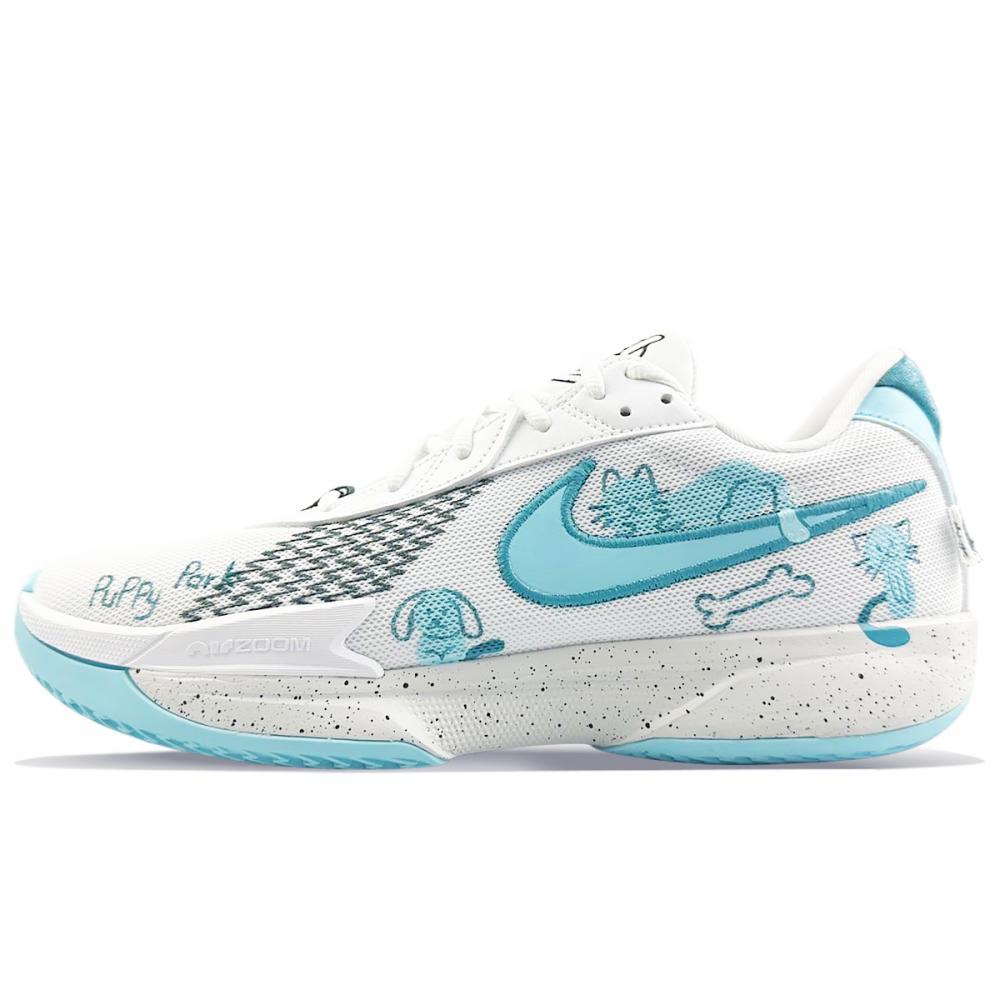 Nike Air Zoom G.T. Cut Academy Cushioned Slip-Resistant Low-Top Basketball Shoes Unisex Blue White