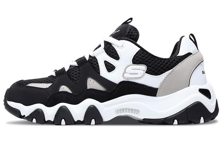 Skechers D Lites 2.0 Sneaker Black/White/Grey Women's