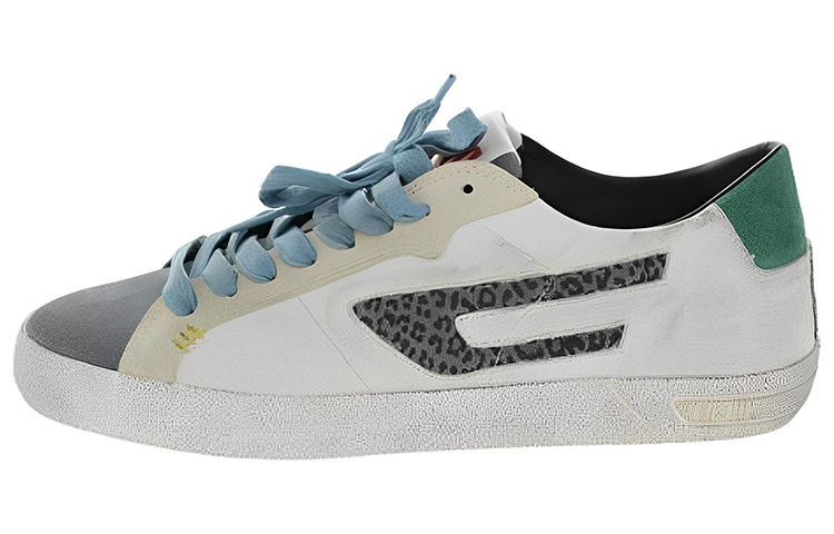 DIESEL Stylish Skateboarding Shoes Women's White Gray