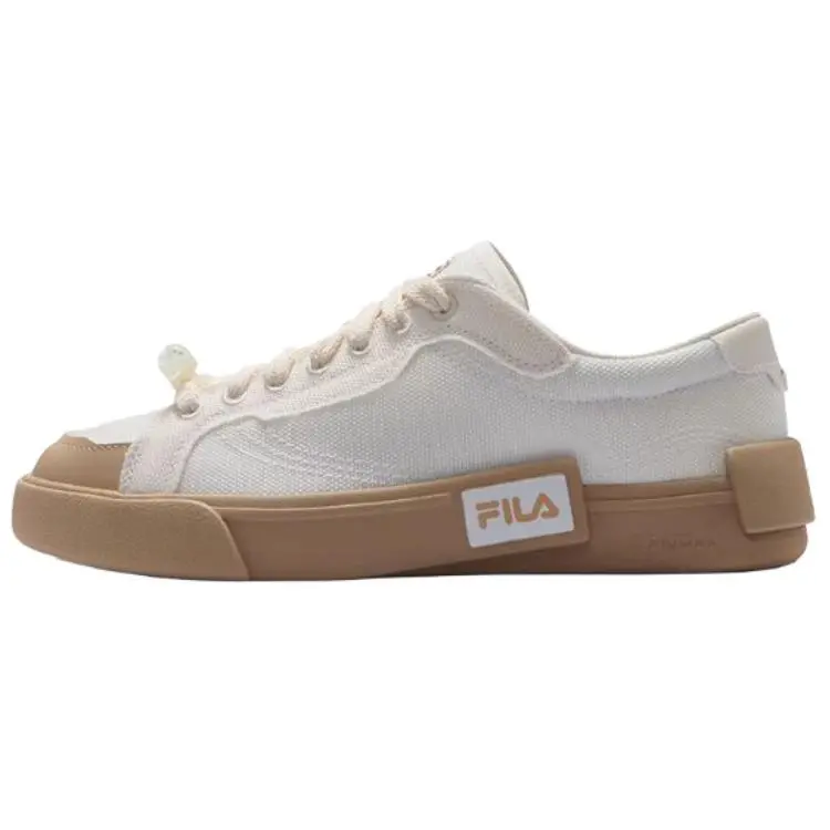 FILA FUSION POP Low Top Canvas Shoes Men's White