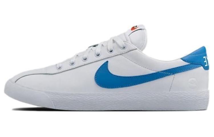 Fragment Design x Nike Zoom Lauderdale Slip-Resistant Cushioning Low-Top Skateboard Shoes Men's White Blue