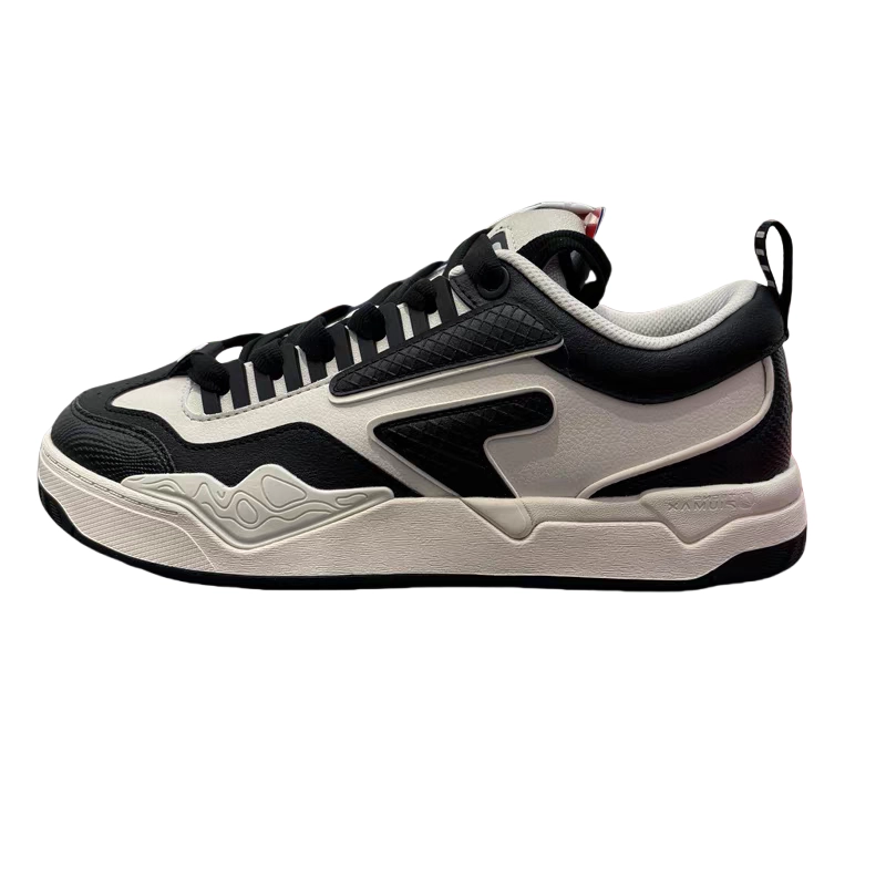 FILA FUSION Nollie Pig Leap Shoes Wear resistant And Lightweight Low Top Skateboard Shoes Men's Black