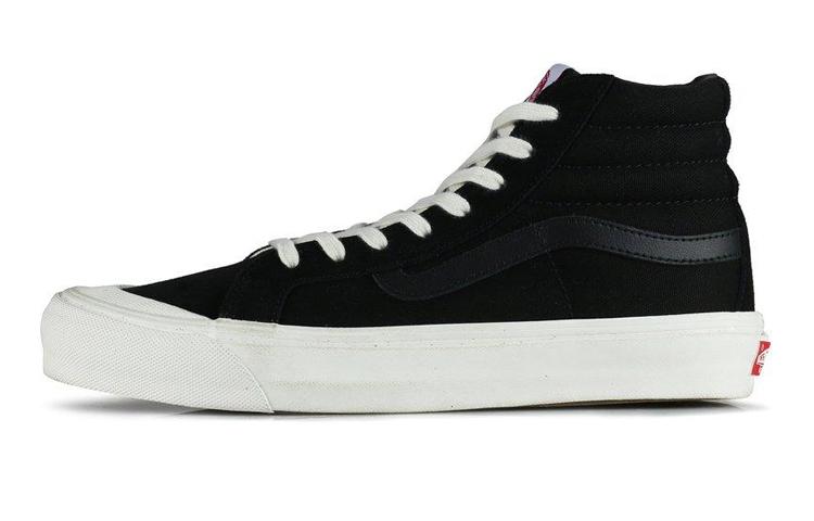 Vans Style 138 Non-slip Lightweight High-Top Skateboard Shoes Unisex Black White