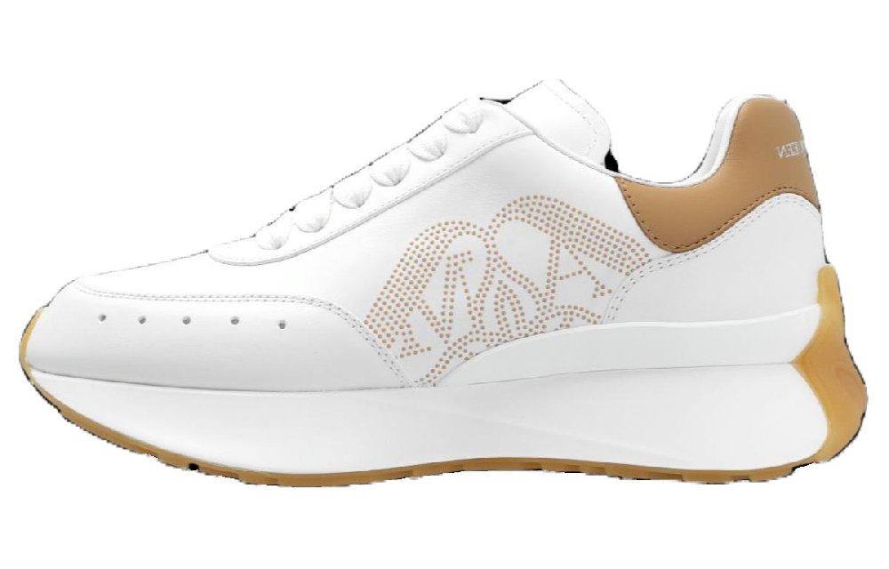 Alexander McQueen Sprint Runner Sneakers 'Tan White' Women's