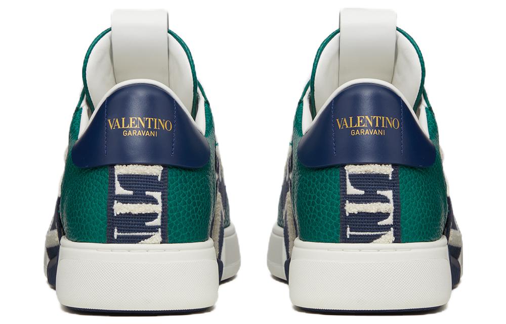 Valentino VL7N Low-Top Stylish Skateboarding Shoes Men's Blue White Green