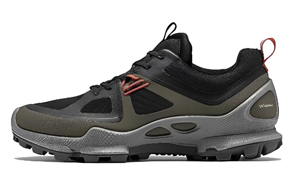 Ecco Striding C Abrasion Resistant Breathable Low Top Hiking Shoes Men's Olive Green