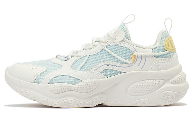 361° Shock Absorbers With Slip Resistant And Abrasion Resistant Properties Low Top Running Shoes Women's Blue White