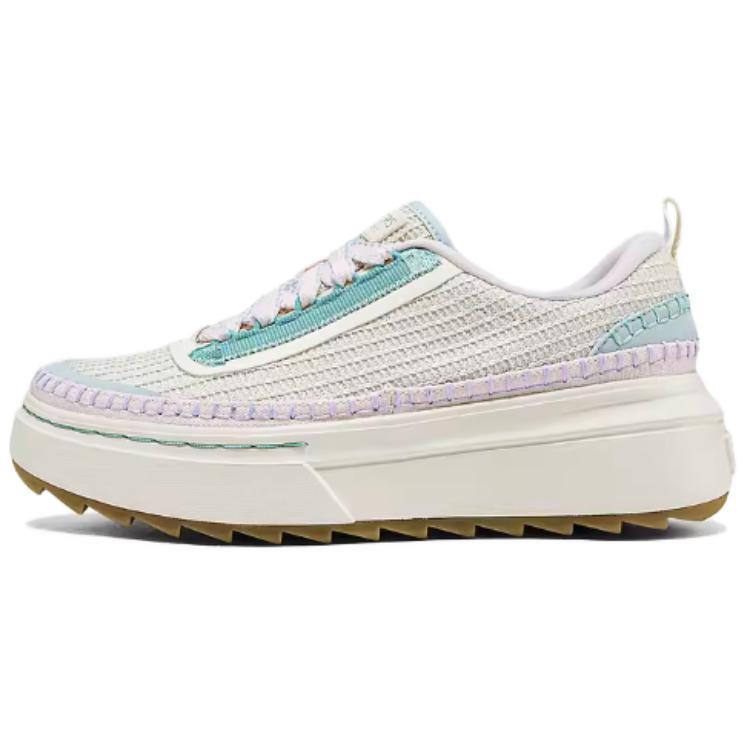 Skechers Court Classics Slip-Resistant Low-Top Skateboard Shoes Women's Beige