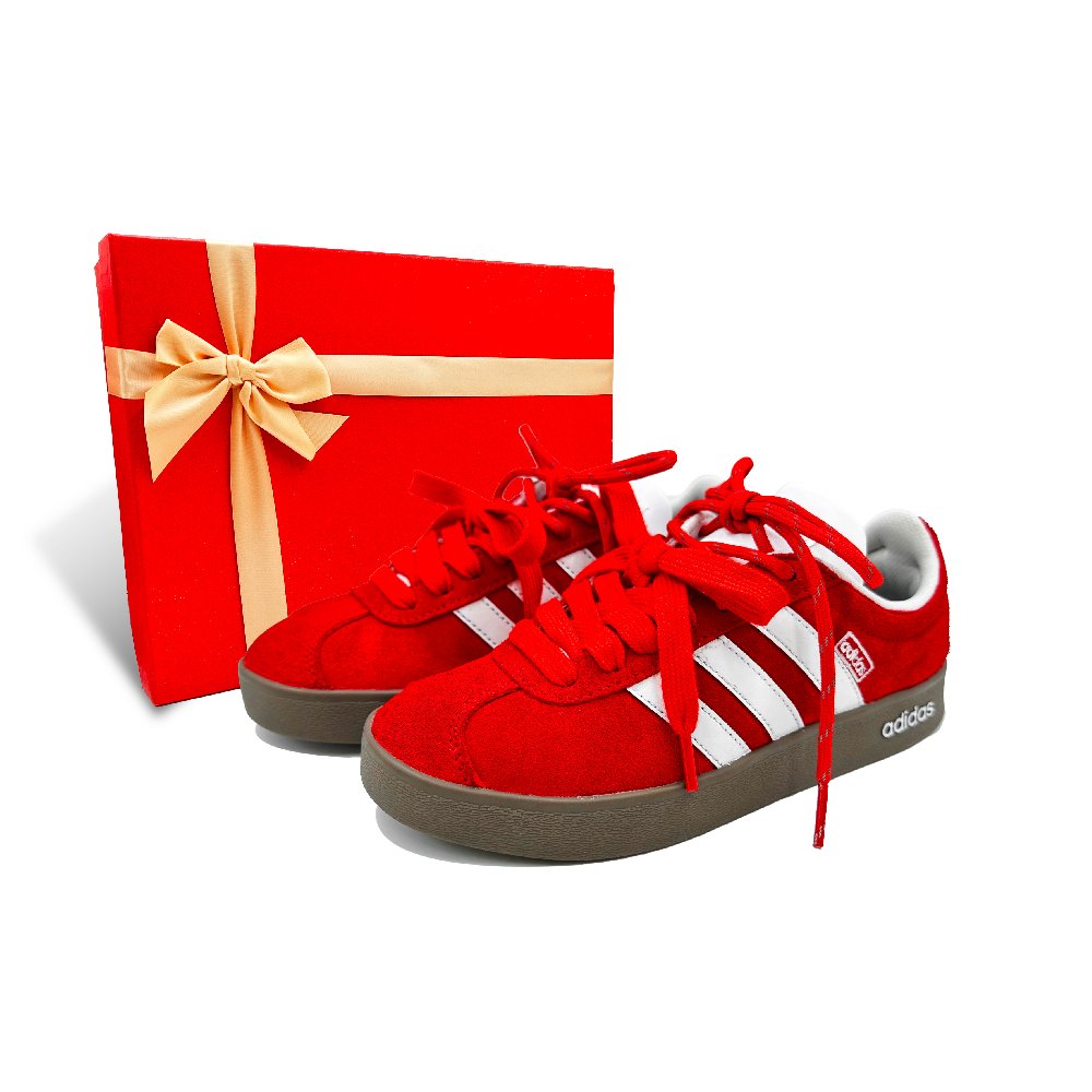 Adidas Neo VL Court 2.0 Skateboard Shoes Unisex Low Top Red/White
