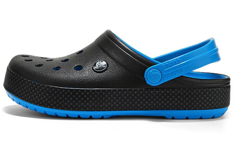 Crocs Wear Resistant Lightweight Cozy Sports Unisex Black Blue Sandals 'Black Blue'
