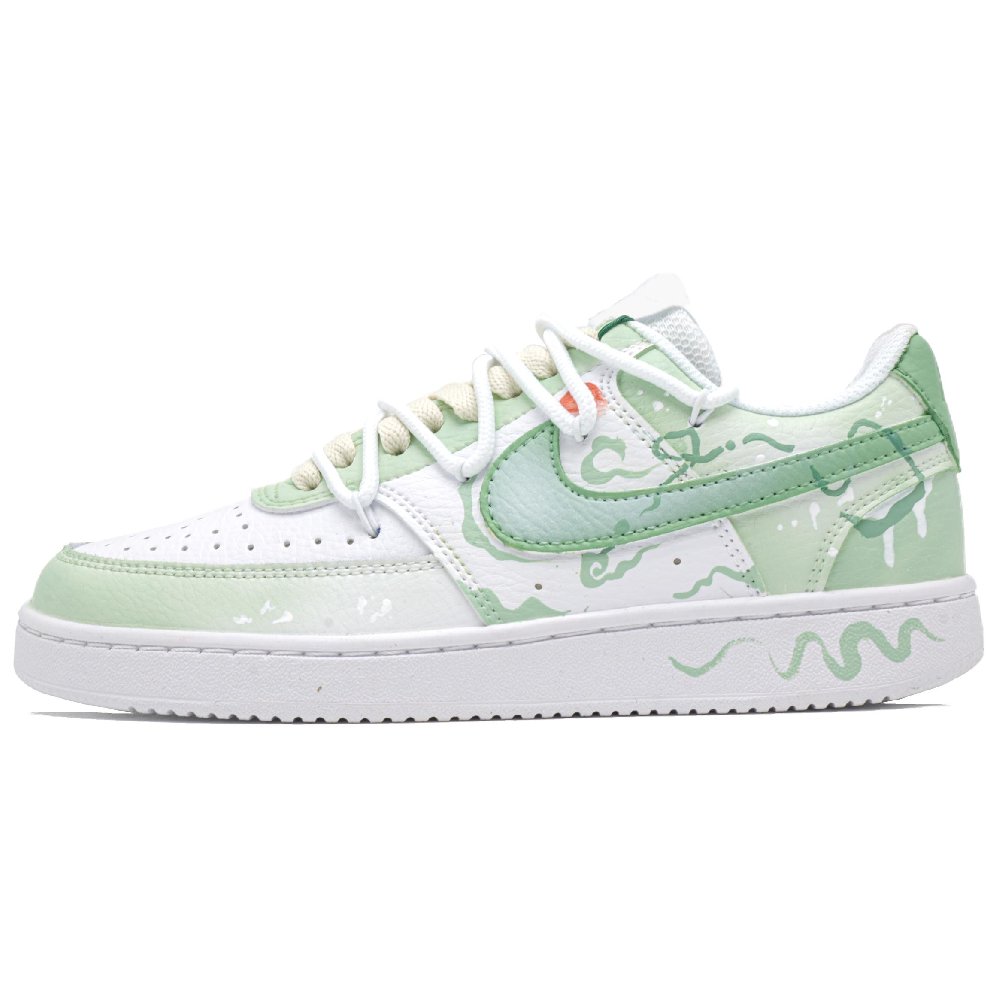 Nike Court Vision 1 Low Top Skateboard Shoes Unisex Light Green