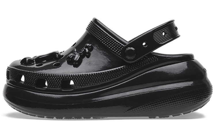Crocs Crush High Shine Clogs 'Black' Women's