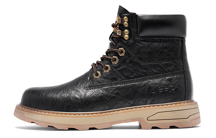 Jeep Martin Boots Men Black