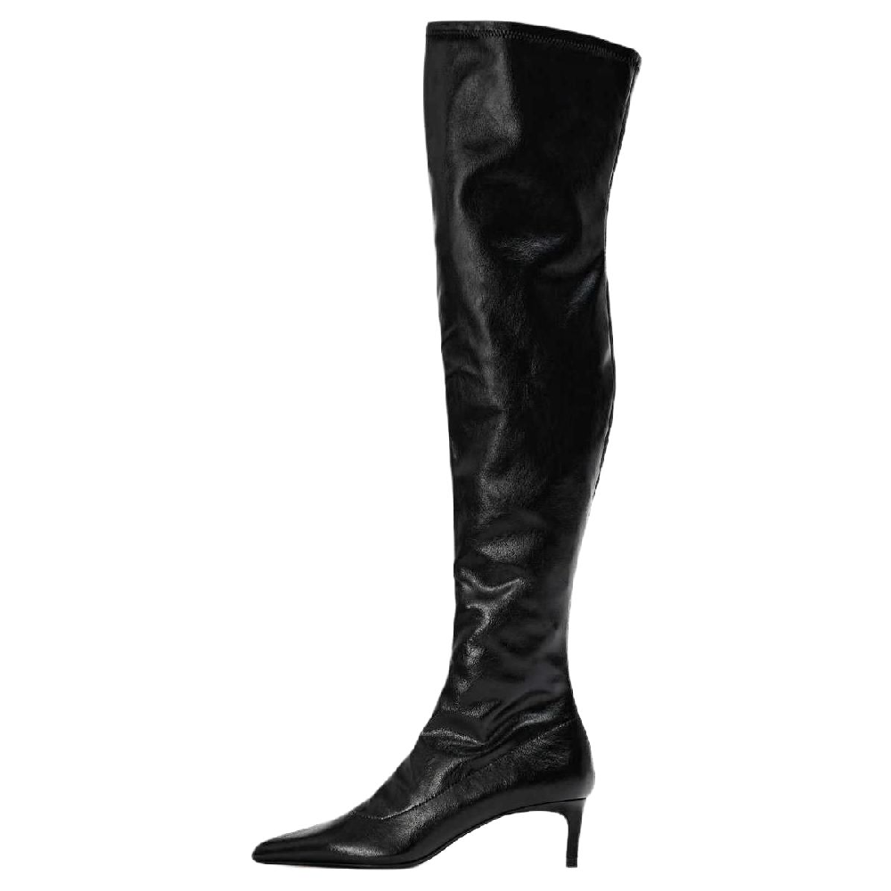 ZARA Knee high Boots 5.5cm Women's Black