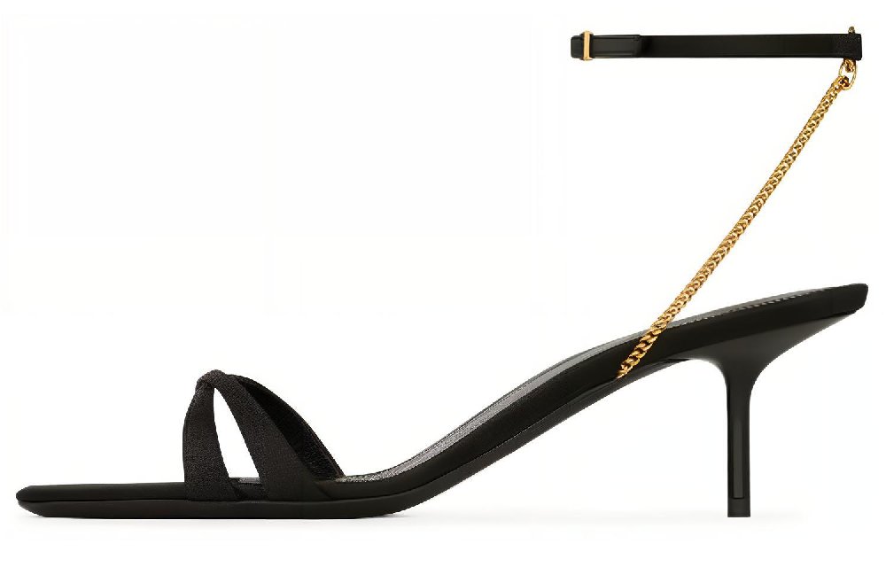 SAINT LAURENT One-Strap Sandals 5.5cm Women's Black