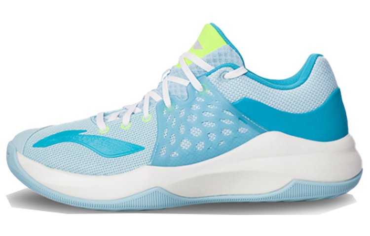 LiNing SONIC TD Shock Absorbers Slip Resistant Abrasion Resistant Low Top Basketball Shoes Light Blue
