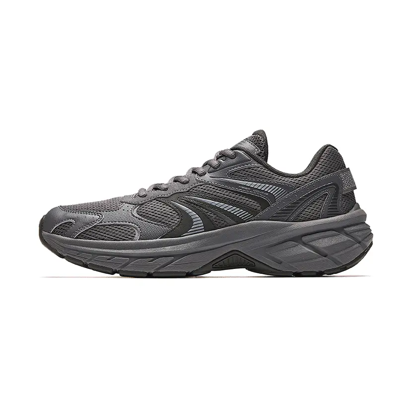 Anta Abrasion Resistant Shock Absorbers Low top Casual Running Shoes Men's Gray