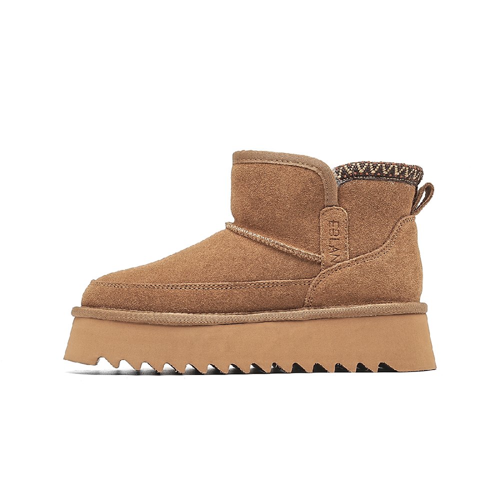 EBLAN Snow Boots Women's Chestnut