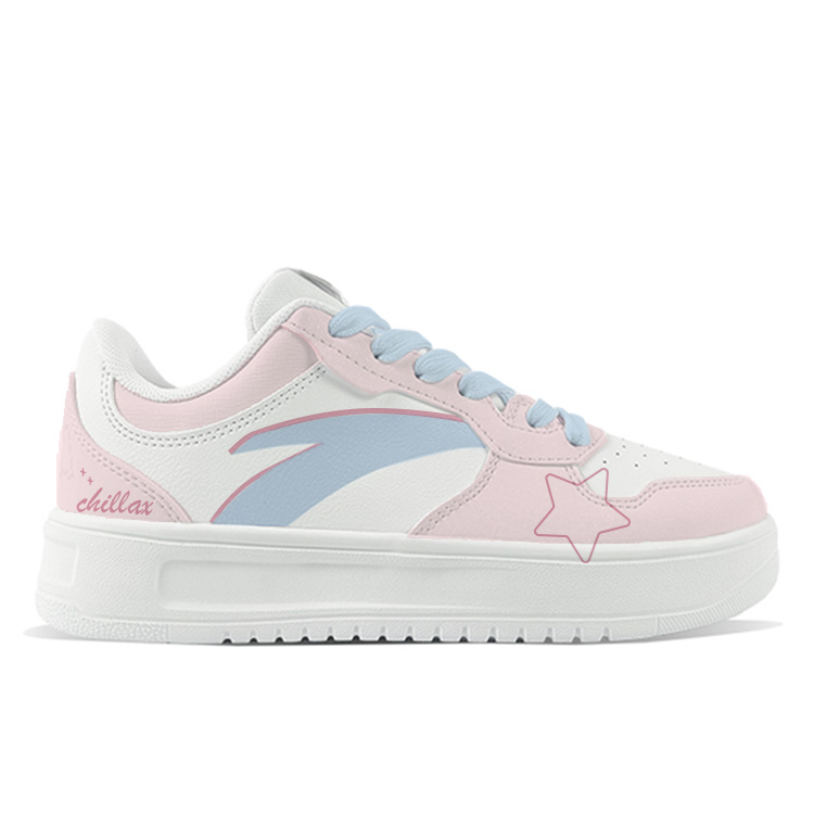 Anta Relaxed Slip Resistant, Abrasion Resistant, Breathable Low Top Skateboard Shoes Unisex Blue Pink Mismatched купить в интернет-магазине Yoocart с быстрой доставкой по России.