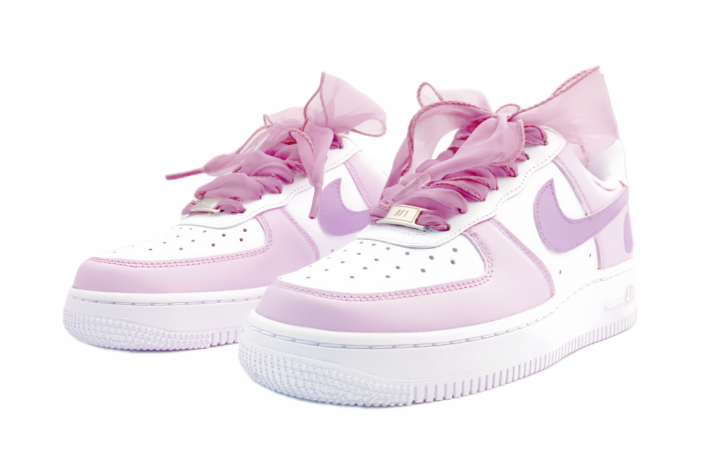 Nike Air Force 1 Wear-resistant And Lightweight Low-Top Skateboard Shoes Women's Purple Pink White купить в интернет-магазине Yoocart с быстрой доставкой по России.