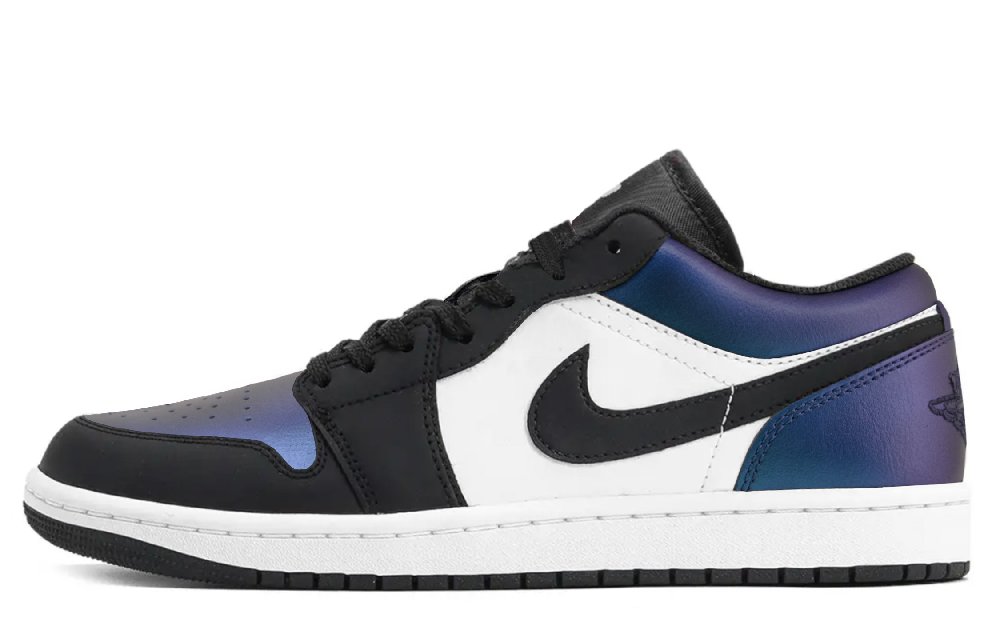 Jordan Air Jordan 1 Cushioning, Wear Resistant Low Top Vintage Basketball Shoes Unisex Red, Violet And Blue
