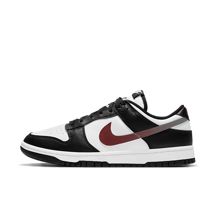 Nike Dunk Anti-Slip Wear-Resistant Low-Top Skateboard Shoes Men's Black White