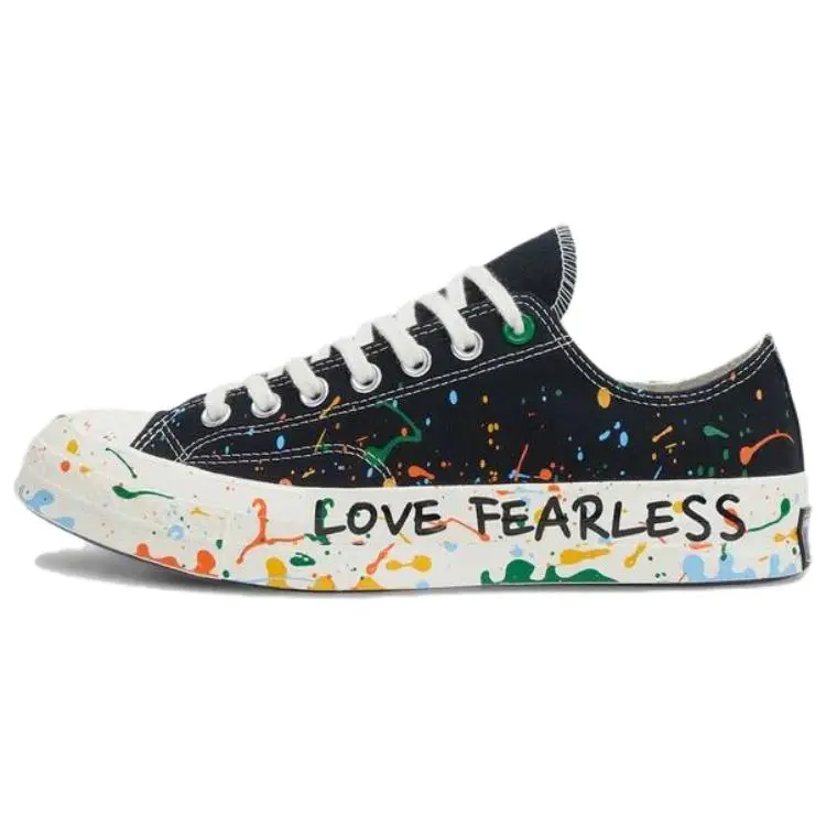 Roy Wang x Converse Chuck 70 Low top Canvas Shoes Unisex Black