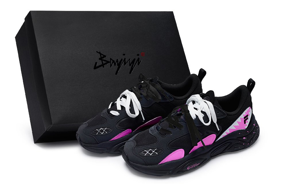 FILA Mars 2 Mars 2.0 811 Manufacturing Tide Barbie Pink Special Shoe Box Low-Top Casual Shoes Men's Black Pink White