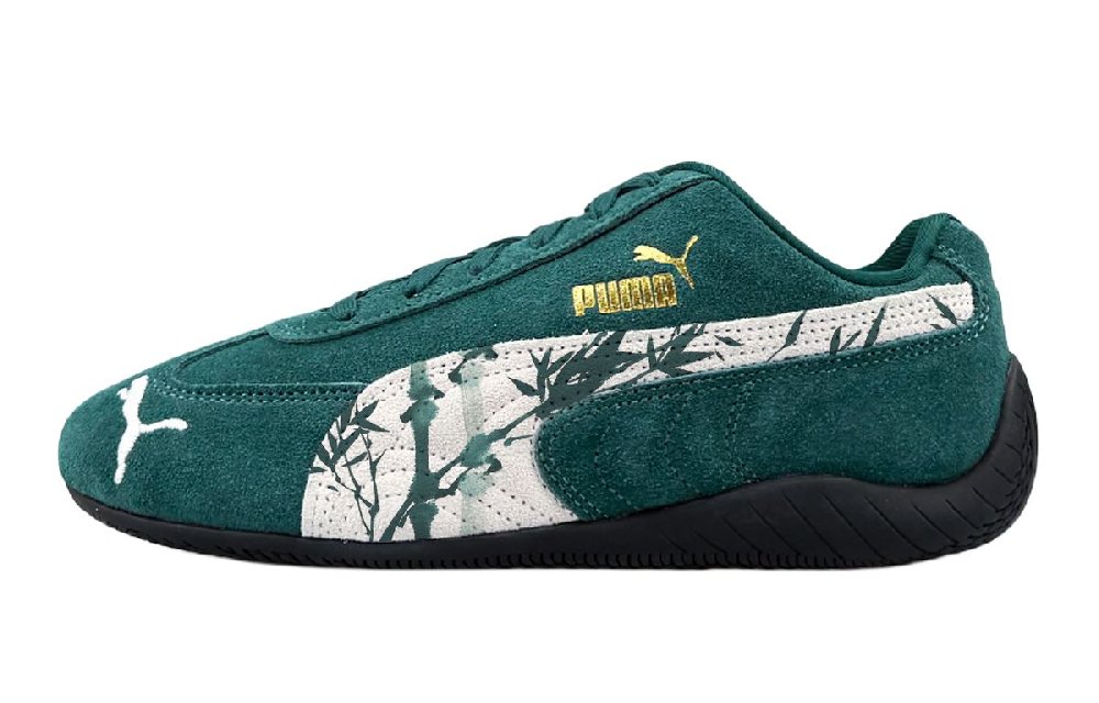 PUMA Speedcat Collection Abrasion Resistant Low Top Casual Shoes Unisex Green